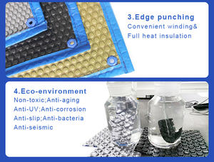 Couverture de <span class=keywords><strong>piscine</strong></span> solaire pour piscines <span class=keywords><strong>hors</strong></span> <span class=keywords><strong>sol</strong></span>, couverture à bulles bleues - Product Image 3