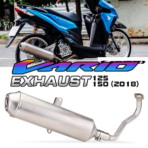 Escape de Motocicleta para Vario150 Vario125 Click125 Click150 4road Tubo de Conexión Frontal de Acero Inoxidable Años 2018 2019 - Product Image 4