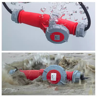 Prise murale industrielle femelle IP67 étanche à la poussière 16A/32A 3 broches 4 broches 5 broches 220V/380V/415V Série HFM Hefeng HFE
