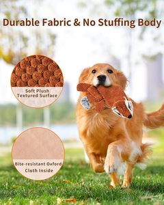 Juguete de Peluche Interactivo para Perros, Juguete Resistente para Masticar y Jalar, Ecológico para Mascotas - Product Image 6