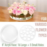 Vase à fleurs moderne en acrylique, boîtes à fleurs hydroponiques étanches, centre de table, pots à fleurs pour l'affichage