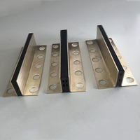 Joints de dilatation en laiton pour carrelage, profil personnalisé doré, joints de dilatation en alliage d'aluminium, accessoires pour carrelage en céramique