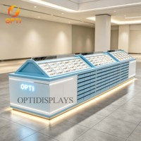 Expositor de Gafas de Sol Multisección con Cajón de Almacenamiento, Estantes Duraderos para Exhibición en Ópticas