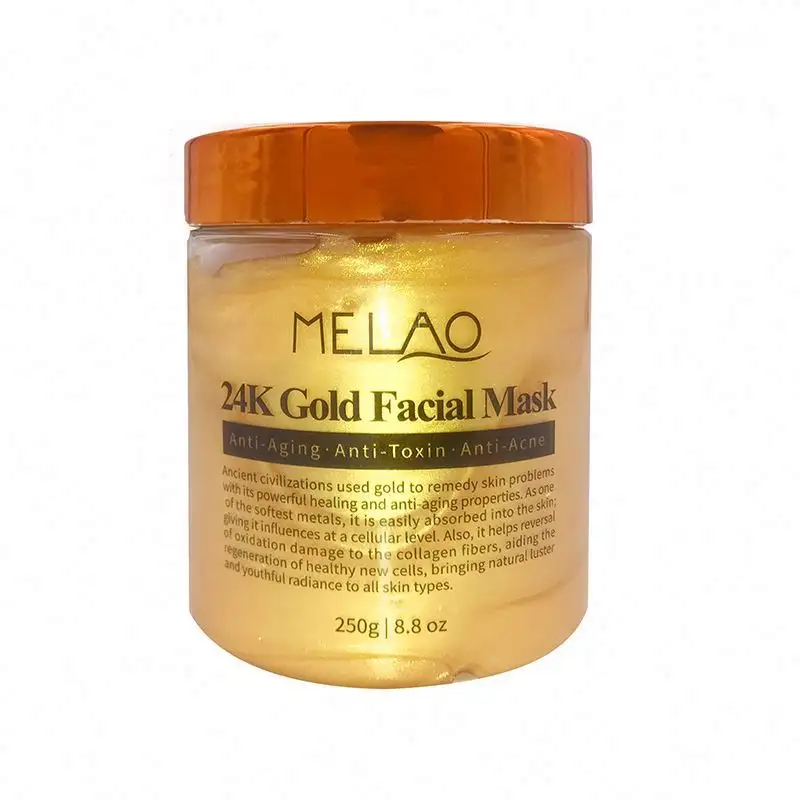 Kırışıklık karşıtı yaşlanma yüz tedavisi, gözenek Minimizer, akne skar tedavisi için en iyi 24 K 8.8 oz-altın maske