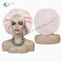 Bonnet de nuit personnalisé pour femme, grande taille, doux et ajustable, avec intérieur en satin – Vente chaude