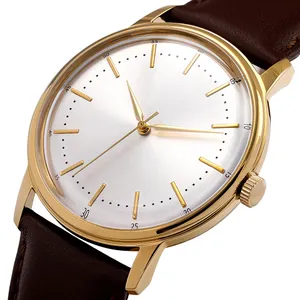 2022 factory customize men wrist watches stylish watches for men custom logo leather strap men wrist watch