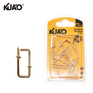 Paquete Económico de Ganchos de Tornillo Offset con Recubrimiento de Cobre, Gancho de Tornillo en L de 7/8" 2.3*22MM, 15 Piezas - Product Image 1