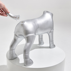 Maniquí de Fibra de Vidrio con Forma de Perro Espacial <span class=keywords><strong>para</strong></span> Tiendas de Mascotas y Fotografía Profesional de E-commerce, Exhibición en Salas de Exhibición de Marcas de Mascotas - Product Image 6