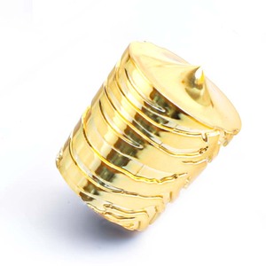 Capuchon de flacon de parfum de luxe à motif zèbre doré, couvercle cosmétique en acrylique en forme de spirale - Product Image 6