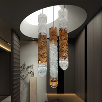 Ornements suspendus pour hall d'hôtel et bureau de vente, sculptures en bois transparentes, sculptures en résine, décorations suspendues