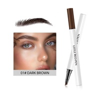 Microblading tatouage stylo à sourcils étanche fourche pointe crayon à sourcils longue durée 3 couleurs nu Fine croquis liquide crayon à sourcils
