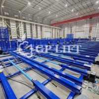 Elevador de Carga Pequeña para Exteriores, Plataforma Elevadora con Rieles para Construcción Industrial, Elevador de Mercancías para Almacén