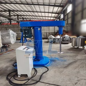Hidrolik kaldırma tepegöz karıştırıcı yüksek hızlı kimyasal boya dağıtıcı mikser sıvı dağılım makinesi