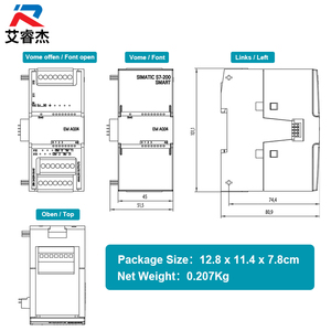 Nouveau module d'extension SIMATIC S7-200 SMART 6ES7288-3AQ04-0AA0 original, module de sortie analogique SM AQ04, contrôleur programmable PLC - Product Image 2