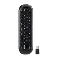 Clavier sans fil miniature Hostrong 2.4G et télécommande Air Mouse avec code roulant pour la box TV Zidoo V6