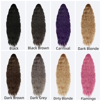 Extensions de cheveux longue queue de cheval droite pour les femmes griffe synthétique sur queue de cheval postiche noir blond marron longue queue de cheval bouclée