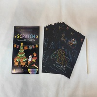 Ensemble de cartes à gratter de Noël XingXin SAC-10C avec stylet en bois, kit d'artisanat DIY pour enfants