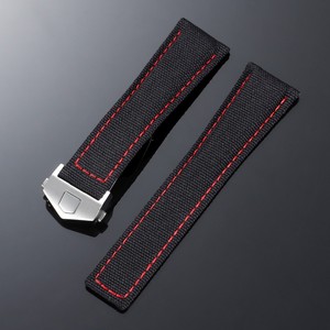 Correa de Reloj de Nailon y Cuero de 20mm 22mm, Correa de Lona de Liberación Rápida, Correa de Repuesto Duradera y Transpirable para Reloj Deportivo - Product Image 2