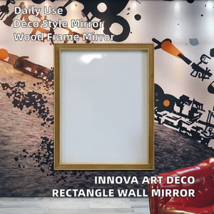 ZF Global Export Large <b>Rectangle</b> Silver Frame Hanging <b>Wall</b> <b>Mirror</b> Custom Home Decoration with Art Deco Design Everyday Use frame - Product Image 2