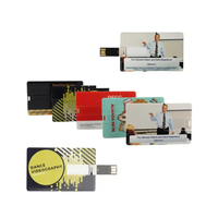 Clé USB en forme de carte de crédit 2 Go 4 Go 8 Go 16 Go, clé USB personnalisée en forme de carte de visite, clé USB en plastique, clé USB en forme de carte, clé USB de poche