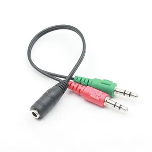 3.5 Headphone Headset adaptor 3.5mm Audio Splitter untuk Desktop komputer