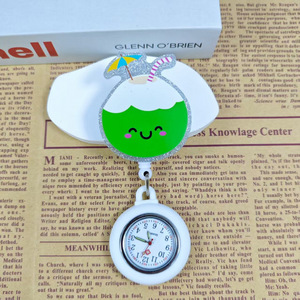Montre de poche sport de luxe à clip pour infirmière et médecin, motif dessin animé mignon, à quartz avec bracelet en plastique, cadeau pour hommes et femmes - Product Image 2