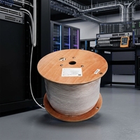 Cable de Red Ethernet para el Hogar CAT7 SFTP, Venta de Fábrica, Cubierta de PVC 23AWG, 8 Conductores, Longitud de 305M/500M