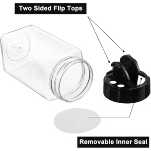 Sample Provided Plastic <b>Spice</b> <b>Jars</b> with Customizable Cap Color 900ml Capacity Eco-Friendly Containers for Storing <b>Spices</b> Powders - Product Image 3