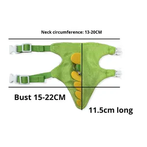 フェレットハーネスリードセット、ウサギや小型ペット用ベスト、安全ベル付き、恐竜型リード、屋外散歩トレーニング、OEM・ODM歓迎 - Product Image 4