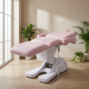 Camilla de Tratamiento Spa con Temperatura Constante, Cojín de Látex Elástico Suave, Diseño Multifuncional, Ruedas Giratorias, Luz Decorativa - Product Image 1