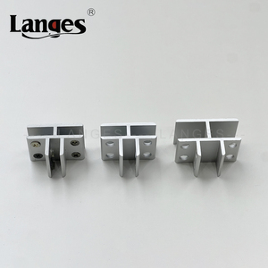 Bán buôn Hợp kim nhôm kính bảng gỗ Kệ chủ hỗ trợ t Hình dạng khung hiển thị tủ kết nối - Product Image 1