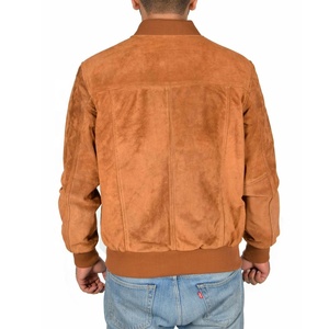 เสื้อแจ็คเก็ตหนังแกะบุขนหนานุ่มสำหรับผู้ชาย ยี่ห้อ PIHA SPORTS รุ่น Biker Vintage สีน้ำตาล ดีไซน์แบบ Bomber กันน้ำ กันลม เหมาะสำหรับฤดูหนาว - Product Image 2