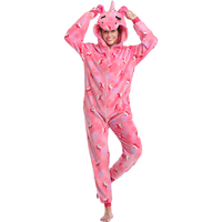 Pyjama à capuche unisexe en polyester pour adulte, costume de cosplay licorne de dessin animé