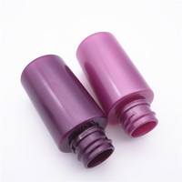 Impression personnalisée de 30ml de bouteille de jet de brume en plastique jetable violet de cylindre vide