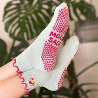 Haute qualité mince coton Tube Style Pilates Grip chaussettes Logo personnalisé antidérapant Yoga chaussettes femmes anti-dérapant équipage Pilates chaussettes printemps