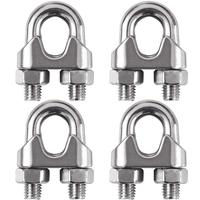Clips de câble en acier inoxydable poli miroir pour applications de fixation de câbles