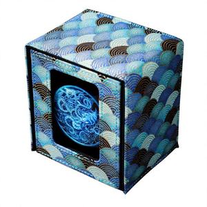 Boîte de rangement pour jeux de cartes TCG, boîte de rangement magnétique sécurisée avec affichage du commandant, capacité de 100+ cartes sous étui, Star Mage, cuir PU - Product Image 1