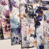 Papier de conception de scrapbooking personnalisé série fantaisie vintage aquarelle fleur littérature décoration papier origami pour bricolage artisanat