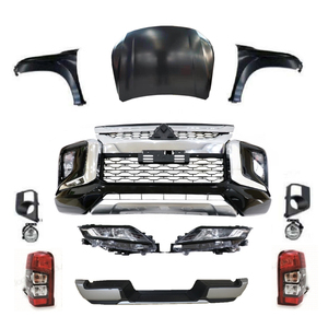 กันชนหน้าหลังรถยนต์ใหม่,ชุดบอดี้คิทแปลงสภาพกว้างสำหรับ Mitsubishi Triton L200 2016 2019อัพเกรดเป็น<span class=keywords><strong>2020</strong></span> 2021 - Product Image 4