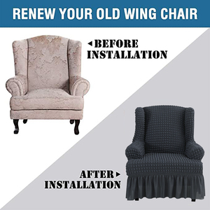 Cubiertas duraderas de alta calidad para sillón Wingback, Fundas protectoras antideslizantes para sofá y silla - Product Image 5