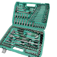 Kit d'outils de mécanique automobile CR-V de 151 pièces, personnalisé OEM, 1 ensemble pour la réparation de voitures et de vélos, outils manuels et électriques, y compris clé dynamométrique à cliquet