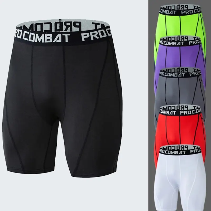 Custom Compression Shorts Summer Quickly Dry Gym Sports Leggings Men Trousers Jogging Compression Tights Running Shorts