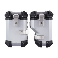 Valises latérales multi-capacités pour moto, grande capacité, en alliage d'aluminium, universelles, étanches, antichoc, multicolores
