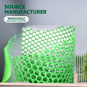 <b>Plastic</b> Flat <b>Mesh</b> 1.2cm <b>Mesh</b> 50m Length Green Hot Sale Multiple Colors Available for Poultry Chicken Cage - Product Image 2
