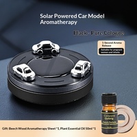 Diffuseur de parfum solaire pour voiture avec aromathérapie, décoration intérieure en métal et plastique, désodorisant liquide parfumé