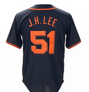 Camiseta de Béisbol Negra para Hombre de los Gigantes BONDS # 25 CRAWFORD # 35 J.H.LEE # Uniforme de Fanático de Manga Corta con 51 Números y Nombres Cosidos - Product Image 2