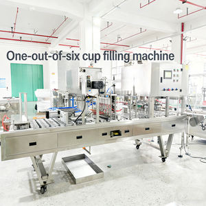 Machine multifonctionnelle de remplissage et de scellage de gobelets pour <span class=keywords><strong>lait</strong></span>, jus, yaourt, eau, avec coupe-film thermoscellant automatique - Product Image 4