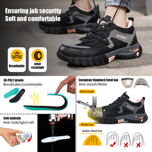 <span class=keywords><strong>Scarpe</strong></span> Funzionali GUYISA Nere in Nuova Microfibra, Antiurto e Antiperforazione, <span class=keywords><strong>Scarpe</strong></span> Protettive per Piedi, Calzature di Sicurezza per Donne - Product Image 5