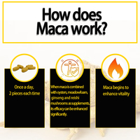 Comprimés Énergétiques Ginseng Maca à Succès – Comprimés de Maca pour l'Amélioration Masculine – Ingrédients Naturels pour la Gestion de l'Énergie