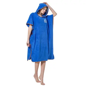 Poncho de plage à capuche Super absorbante, serviette éponge à langer pour adultes